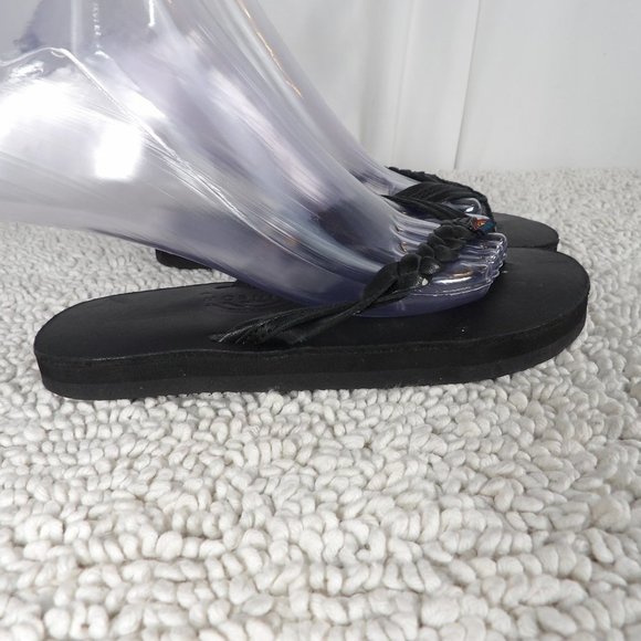 Rainbow Girls Black Sandals - Picture 2 of 8